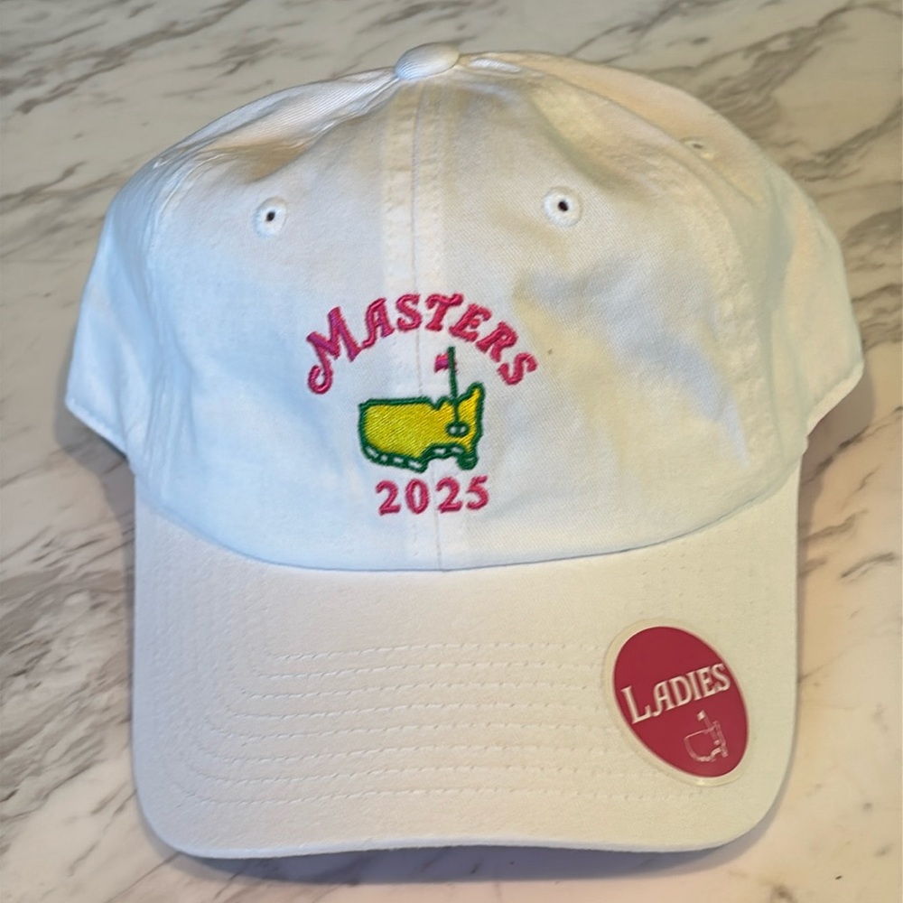 2025 White Masters Tournament Flag Logo Augusta Hat